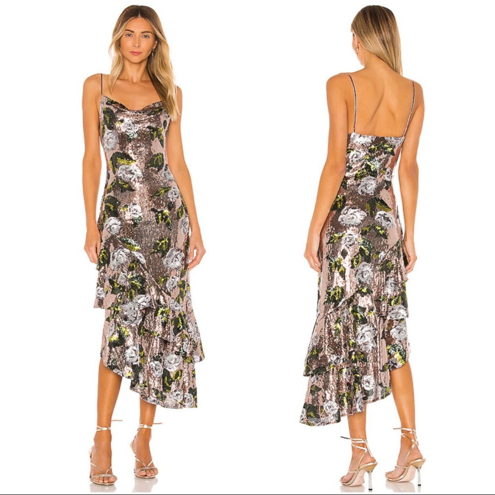 NWT: Nicoleta Dress in Rose Gold Floral Sz: XS